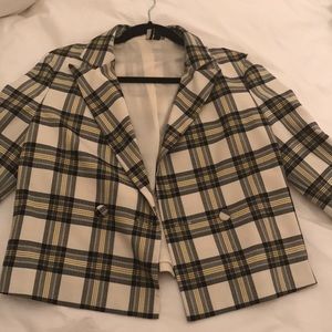 Checked blazer